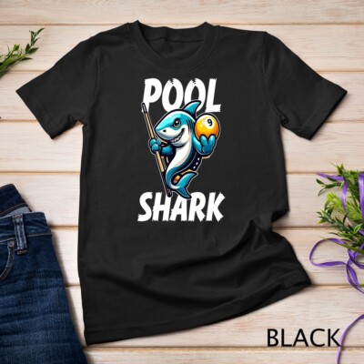 Funny Billiard Player Pool Shark 9 Ball Billiards Sport T-Shirt Unisex T-shirt