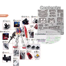 for RG 1/144 RX-78-2 ver 2.0 Metal Etched Sheet Detail up Parts Real Grade RX-78