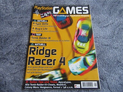 Playstation Games 1/99 Tomb Raider III Komplettlösung Ridge Racer 4