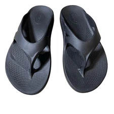 Oofos Ooriginal Flip Flop Thong Sport Sandals Black US M8 W10 Recovery Runner