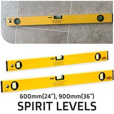 ROLSON Aluminium Spirit Level 600mm 900mm Horizontal Vertical Measuring Tool