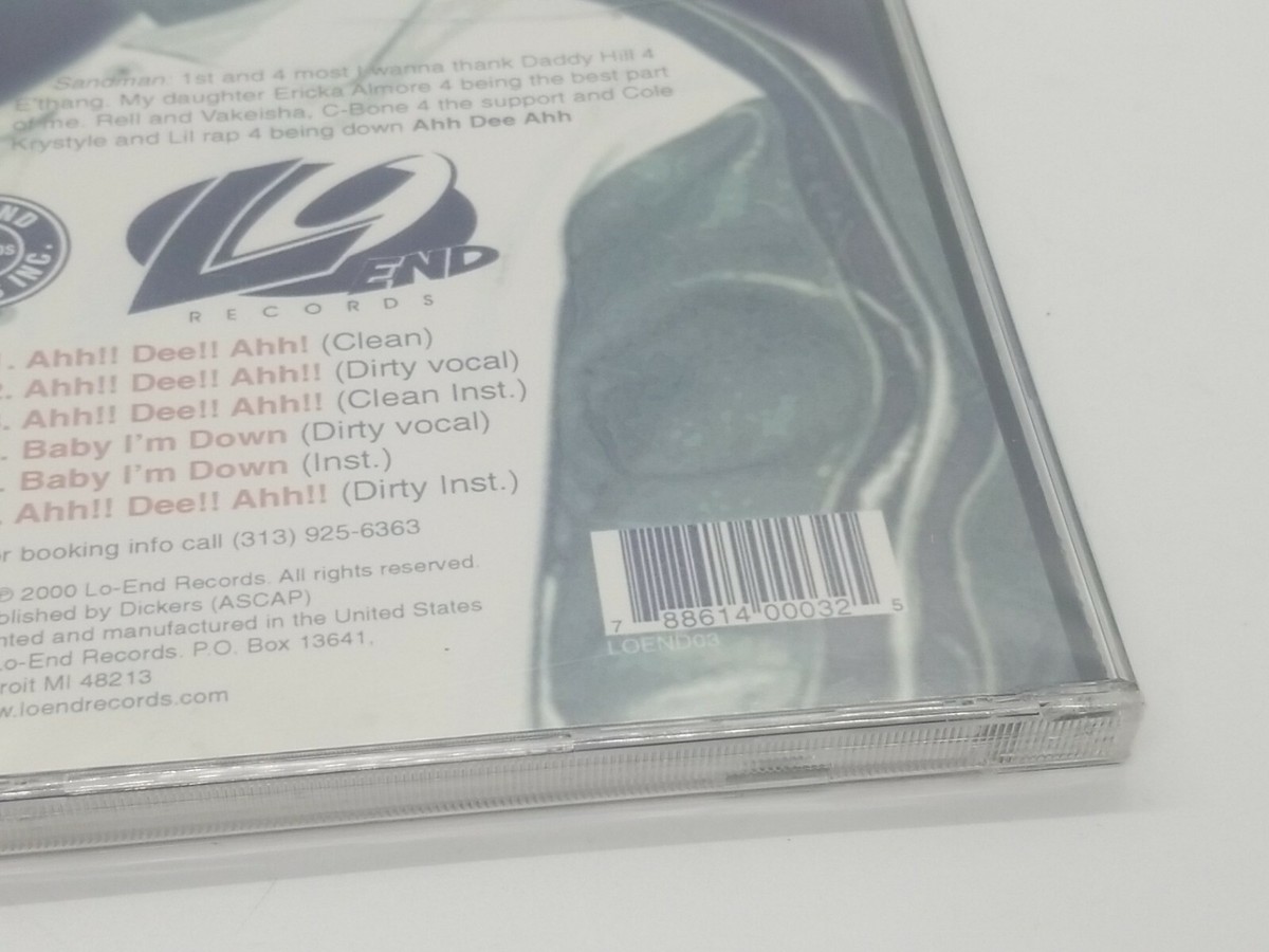 洋楽 g-rap Mitza Sandman Don't Sleep g-funk Sandman‎– Ahh!! Dee!! Ahh!! (2000) NEW & SEALED CD Max