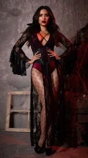 NEW Yandy Wicked Vampire Costume Medium Halloween Retails $103 Thread  DEFECT
