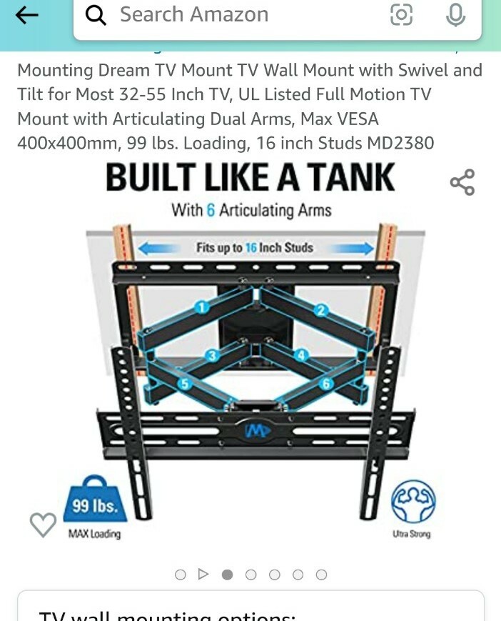 tv mount full motion-image