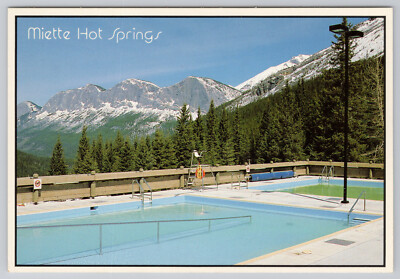 postcard: Miette Hot Springs - Jasper National Park, Alberta, Canada
