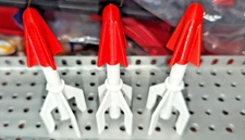 3 pack NEW A.C. GILBERT erector set STYLE REPLACEMENT RED/WHITE  ROCKET
