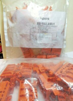 (20 Pcs) Wago Fixing Carrier 222-500, NEW