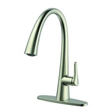 Windon Bay W1151BN Chesapeake Full Down Lever Kitchen Faucet Brushed Nickel