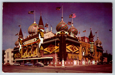 c1960s World's Only Corn Palace Mitchell South Dakota Postcard