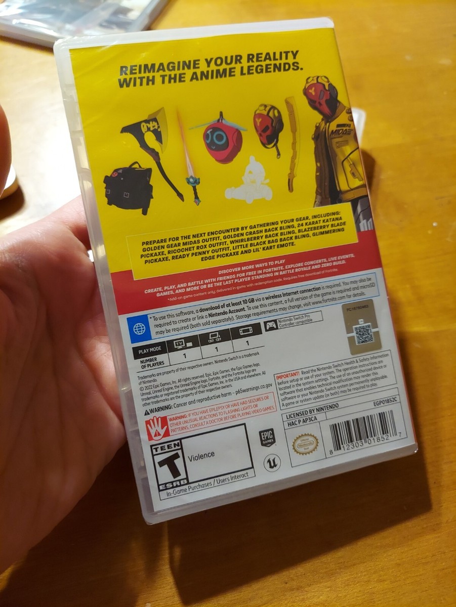 Nintendo Switch Fortnite Anime Legends Game Add-On NO GAME CARD NEW SEALED  READ