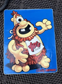 1 Old Giant Trog Play Mation Cabinet Sticker Original factory Arcade video Game