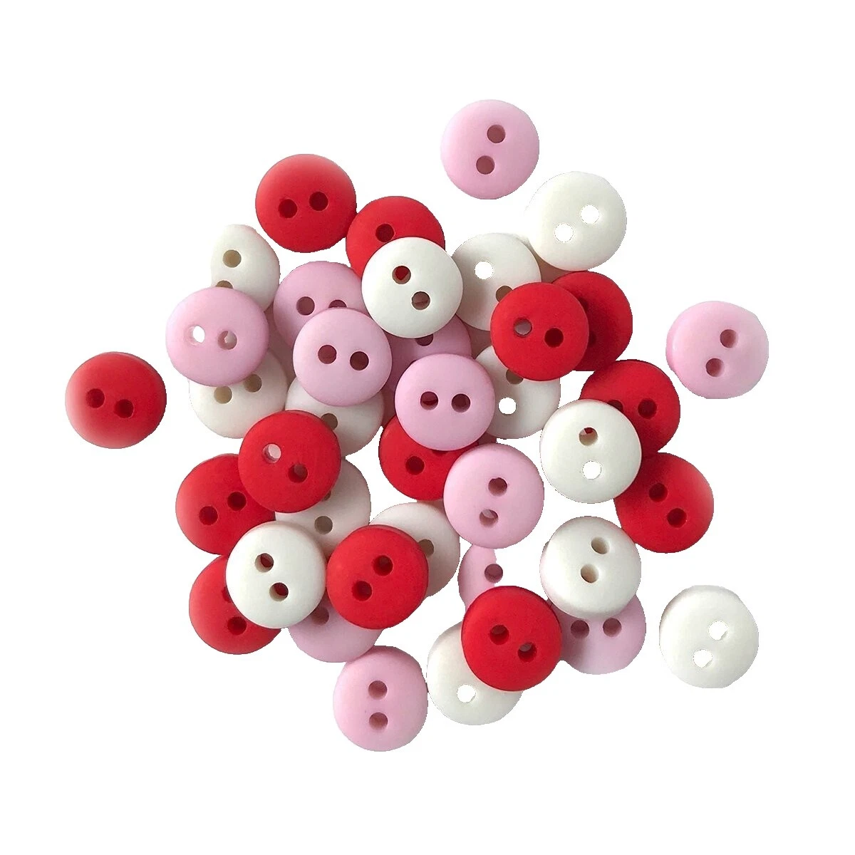 Round 2-Hole Flat Button Craft Buttons