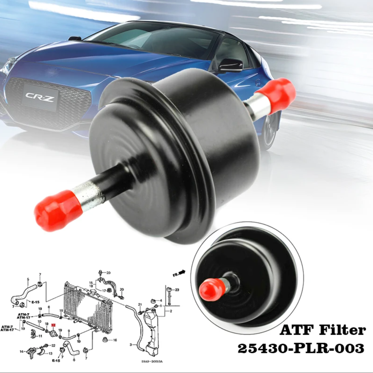 Genuine OEM Honda Automatic Transmission Filter 25430-PLR-003 For
