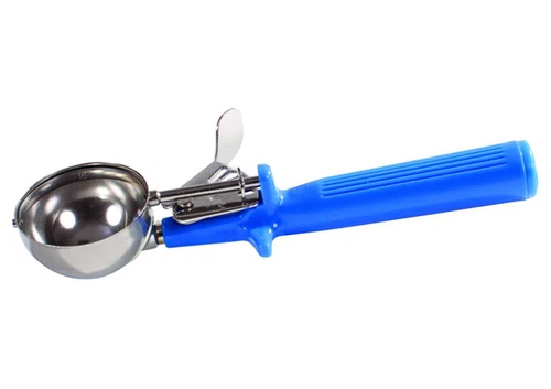 Winco ICOP-16, 2-Ounce Ice Cream Disher with One-Piece Blue Handle, Size 16, NSF