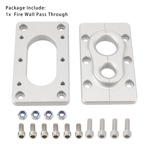 Aluminum Fire Wall Pass Through Raw Bracket For Holley Terminator x Max ZR