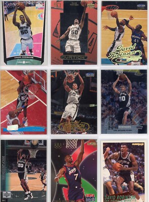 David Robinson, San Antonio Spurs, HOF,  9 Cards, Ungraded,  Free Shipping!