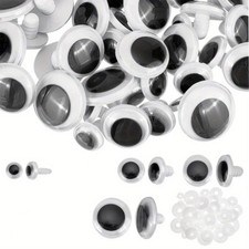 1box 40sets 4 style Plastic Wiggle Googly Eyes Craft Safety Eyes for Crafts het