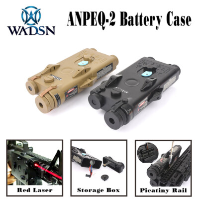 For AN PEQ-2 Battery Case Red Laser Ver Fit 20mm Rails No Function PEQ Box