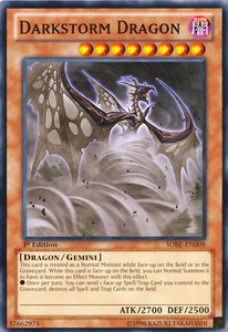 Darkstorm Dragon - SDBE-EN008 - Common - Unlimited Edition x3 - Near Mint