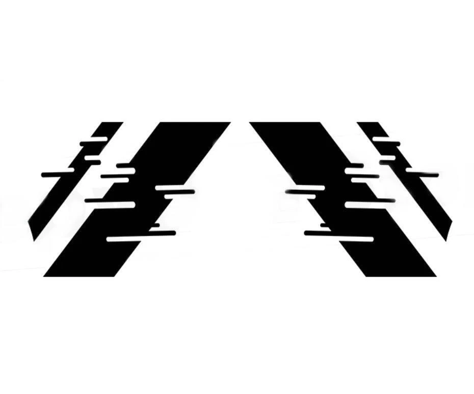 Calcomanías gráficas de coche a rayas deportivas de carreras para Audi A3 S3 RS3 puerta lateral Foto 2 de 4