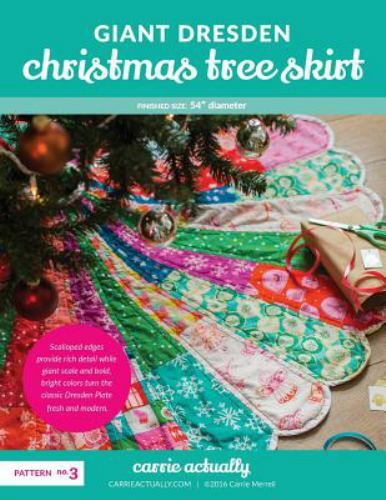 Giant Dresden Christmas Tree Skirt by Carrie Merrell (2016, Trade Paperback) - Picture 1 of 1