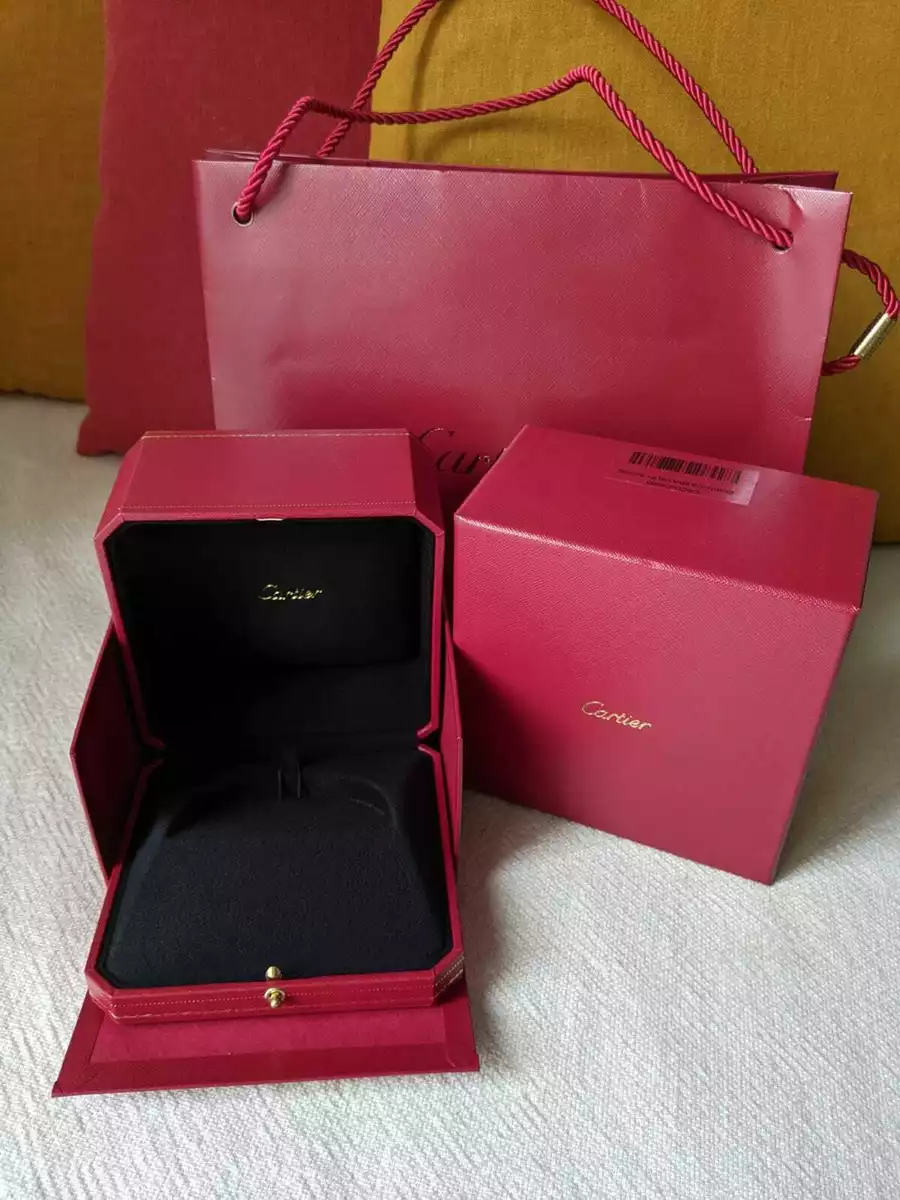 Cartier Authentic Love Juc Bracelet bangle lined box and paper bag