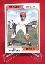 Daniel Driessen 1974 Baseball Card TOPPS #341 VG