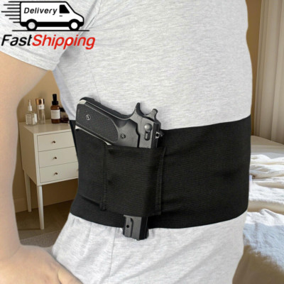 Belly Band Holster for Concealed Carry Pistol Tactical Waist Hidden Belt Holster