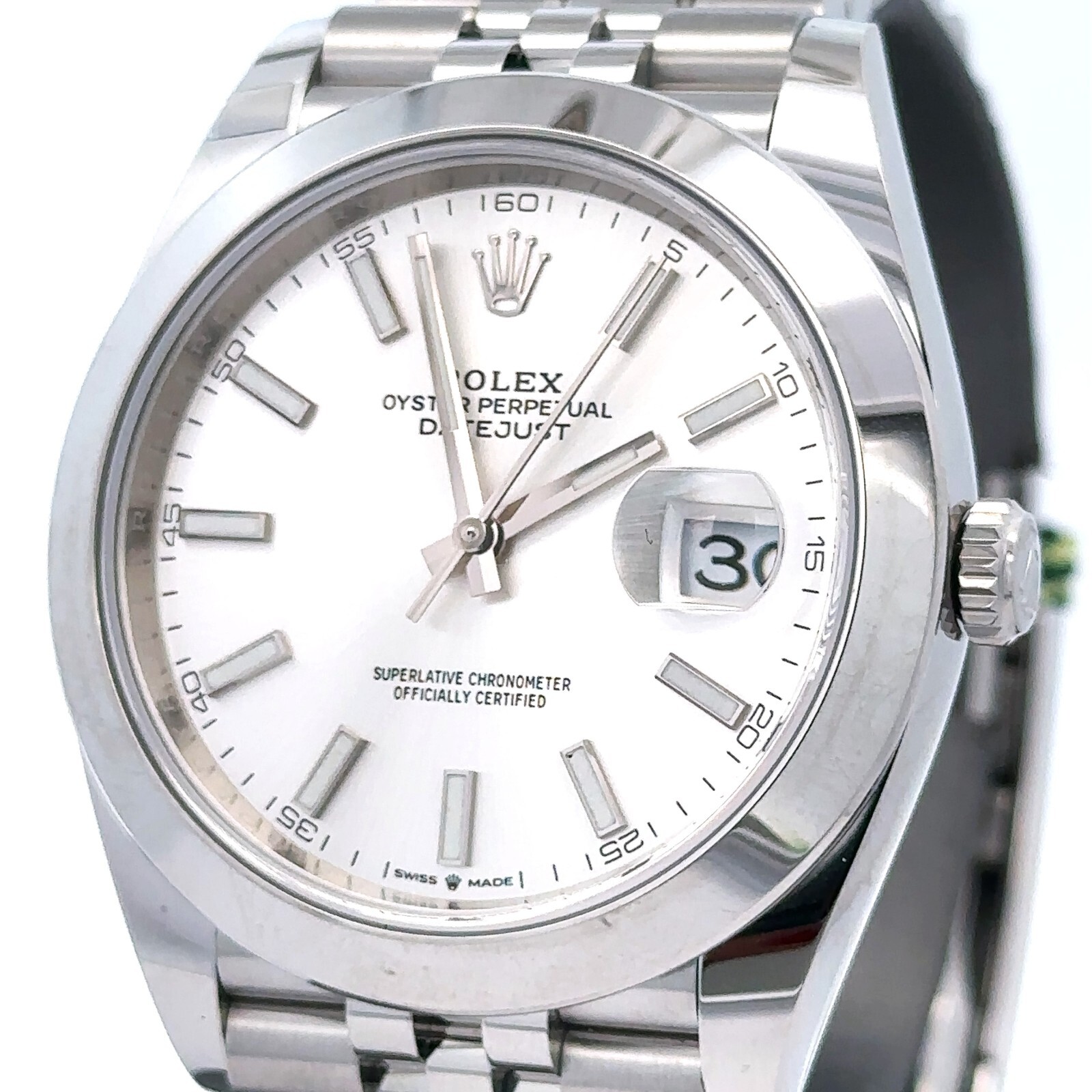 Pre-Owned Rolex Datejust 41mm Stainless Steel Watch 126300 Gold