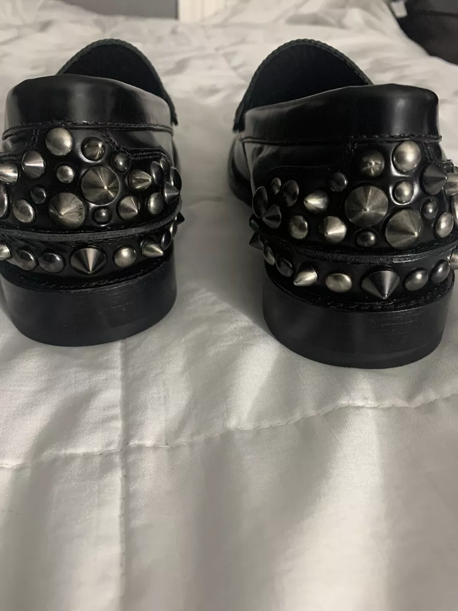 Coach Studded Loafer G1703 Cardinal Spiked Dress Shoes Mens Sz 7D