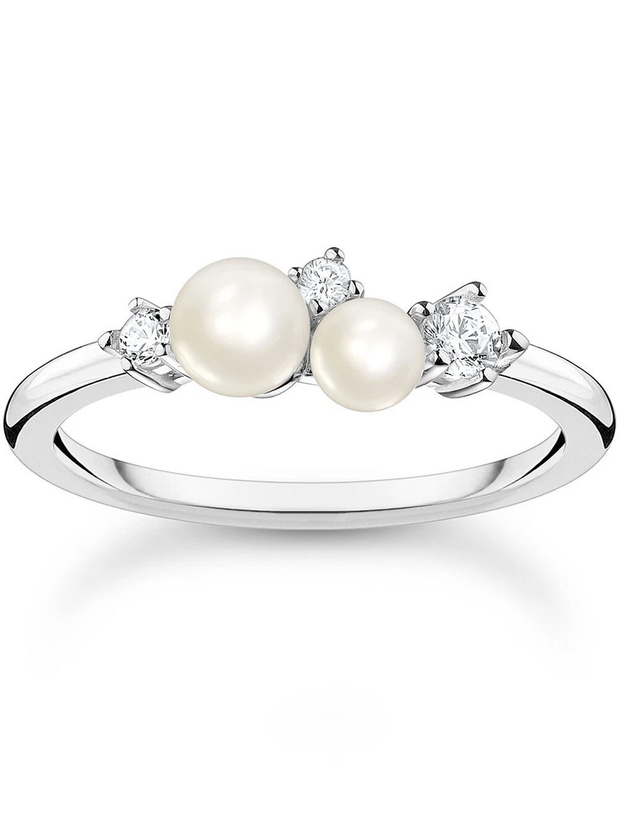 Thomas Sabo anillo de mujer TR2368 167 14 54 perlas tamano 54 eBay