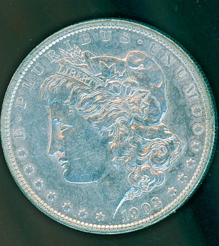 Four XF US Silver Dollars - Raw, 1903-P, 1884-O, 1898-P, 1891-S