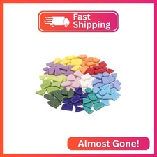 Youway Style Glass Mosaic Tiles for Crafts Bulk,200g Broken Mosaic Glass Pieces
