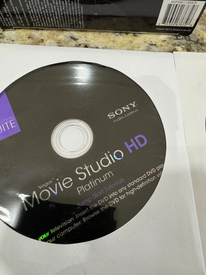 Sony Vegas Movie Studio HD Platinum Production Suite 11 Used - Image 4 of 4