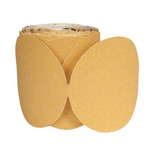 NORTON 36WT04 PK 6 PSA Sand Disc Roll,6 in Dia,P320 G,PK25 36WT04