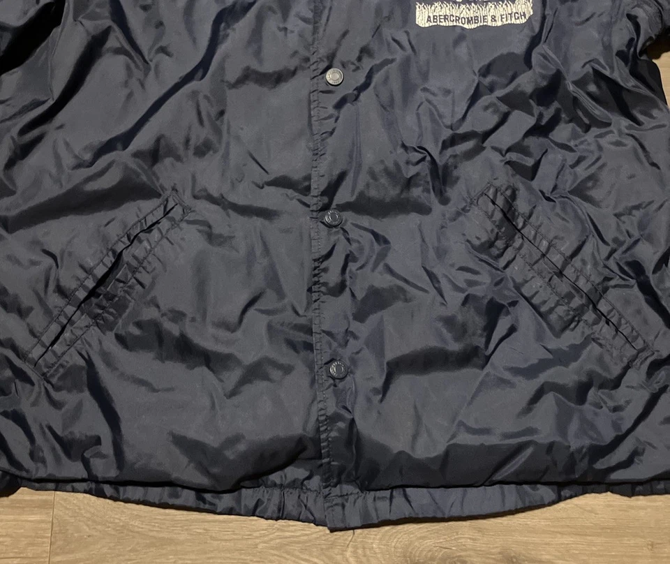 Chaqueta cortavientos vintage Abercrombie Fitch talla grande Marquis de Sod golf nailon Foto 3 de 4