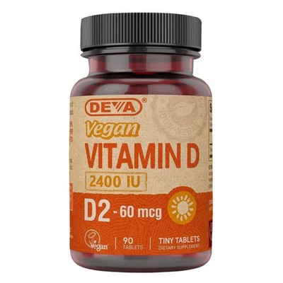 Vegan Vitamin D 90 tabs 800 IU by Deva Nutrition