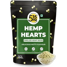 5:15PM Hulled Hemp Seeds 150g  Raw, Shelled  Protein  Omega-3 Snack
