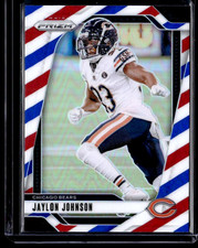 2024 Panini Prizm Jaylon Johnson Red White and Blue Chicago Bears #51