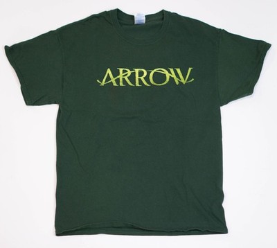 CW ARROW TV SERIES Shirt L DC Comics Green Arrow Super Hero Y2K Stephen Amell