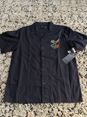 Matix Button Up Poolside Lounge Shirt Good Day Martini Small New NWT