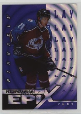 1997-98 Pinnacle Epix Purple Play Peter Forsberg #E14 HOF 0nr3