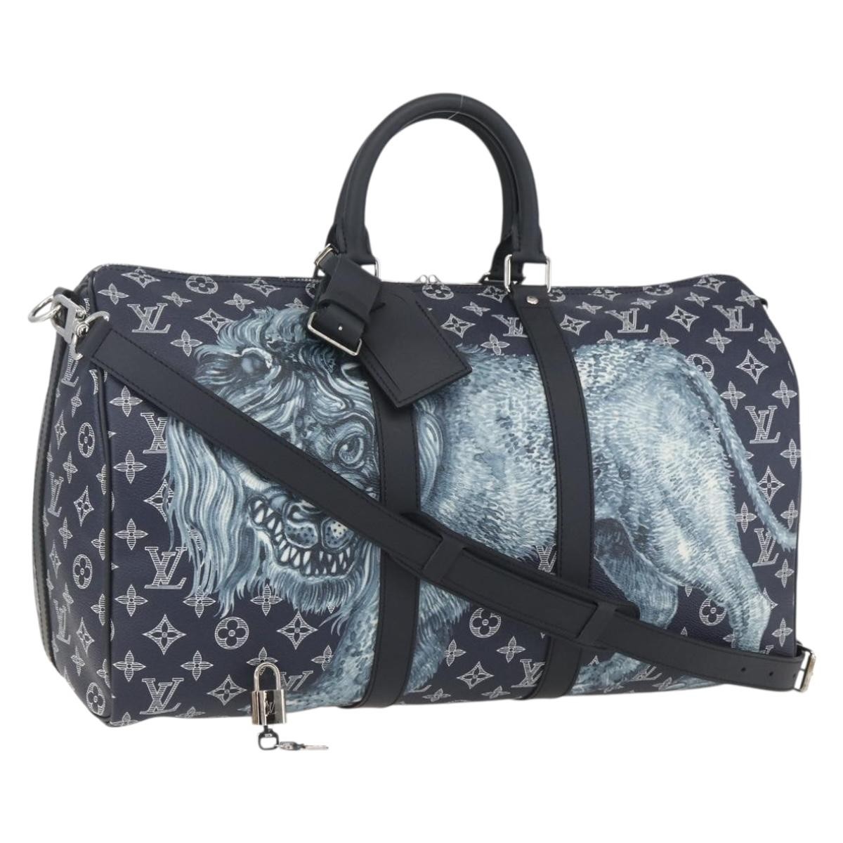 LOUIS VUITTON Monogram Savanna Keepall Bandouliere 45 Bag M54129