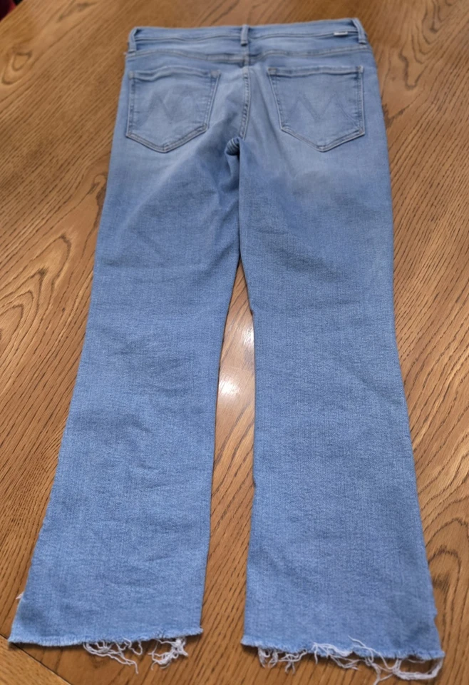 MOTHER Jeans Insider Crop Step Fray “Rough Stud”, Sz 30 #1157-360 - Image 2 of 4