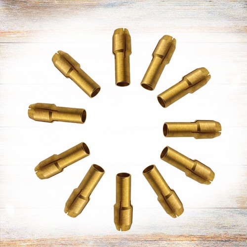 11 pezzi per set 0,5-3,2 mm misura smerigliatrice elettrica trapano a croce mandrino ottone - Foto 11 di 11