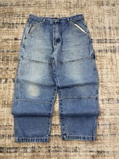 Blue Falls Baggy Carpenter Workwear Jeans Size 38Wx30L Faded Blue Denim