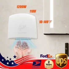 1200W Auto Electric Hand Dryer Commercial Compact Air Hand Dryer High Speed