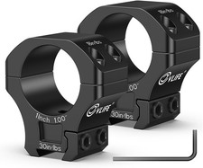CVLIFE Precision 1 Inch Dovetail Scope Rings with 1 Stop Pin - Fit 11mm and 3/8