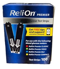 100 ReliOn Premier Test Strips GR8 Dated 5/27 21.48 Trusted Seller Free Ship