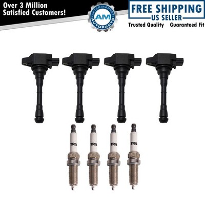 Ignition Coil & Iridium Spark Plug Kit Set for Nissan Juke Sentra New